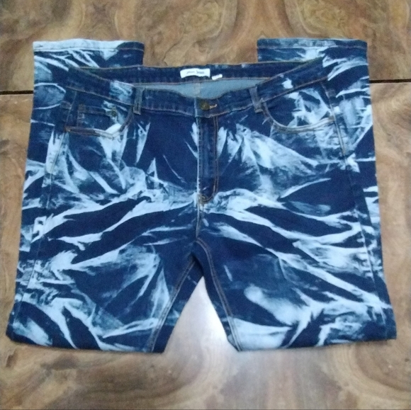 Feeson Bleached Denim Women's Blue Jeans Sz(38) - Picture 2 of 11